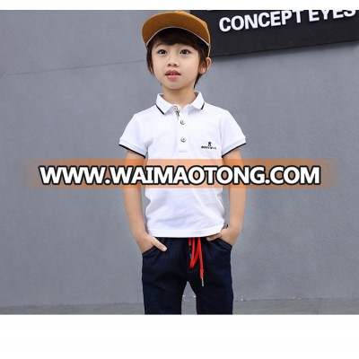 CC010101 2017 year new style 3-8 year children boy 100% cotton POLO shirts