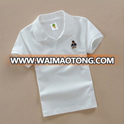 CC010103 High Quality 3-8 year children boy 100% Cotton polo t-shirt summer t shirts