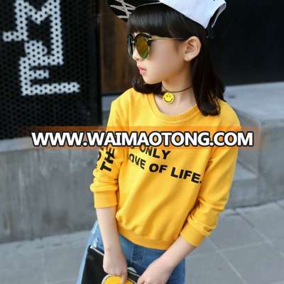 CC0202 2017 New Design Baby Girl Long-Sleeved Sweater Korean Style Spring /Autumn Printed Baby Girl Sweater Clothes