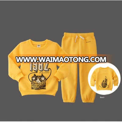 CC0207 Lovely Baby Clothing Children's Suit of Autumn and Winter Unisex Clothes Child Sport Clothes Sets