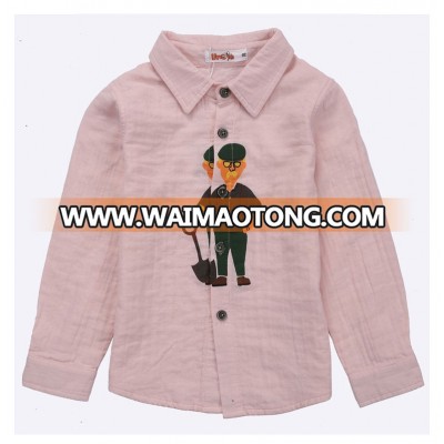 CC0219 Baby Clothes Korea 2017 Year Children Boy 100% Cotton Long-Sleeve Shirt