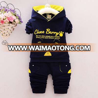 CC0206 Boutique Baby Clothes Children's 100% Cotton Mouth Wombat Suit Male Baby Autumn Clothes Sets