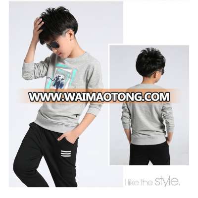 CC0209 Autumn and Winter Korean Style children's Boy Clothing 100% Cotton Long-Sleeve Render Unlined Upper Garment