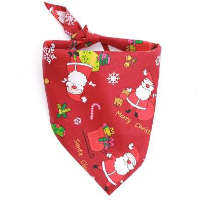 New Products Christmas Pet Saliva Triangle Bandana Dog Scarf Pet Accessories